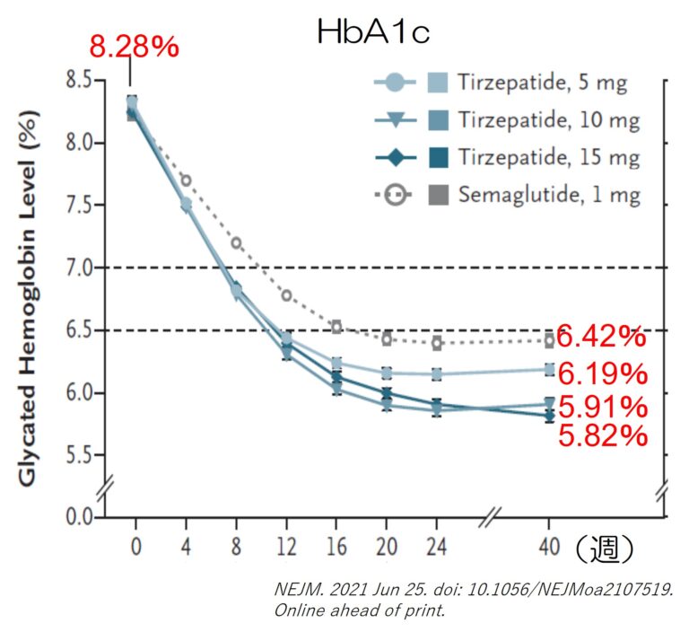 Tirzepatide（チルゼパチド）：デュアルGIP/GLP-1受容体作動薬の効果がすごい！！│Mossanの糖尿病ガジガジ日記