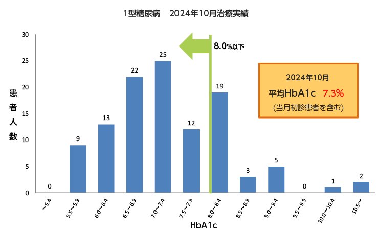 1型糖尿病2024年10月治療実績